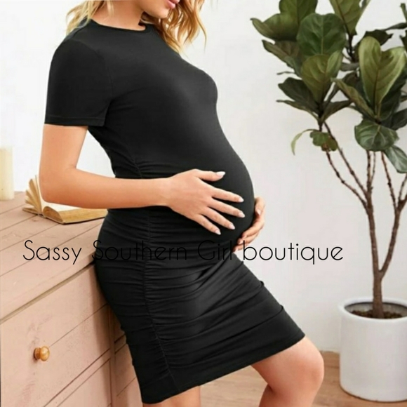 🆕⭐Mod Black bodycon maternity dress - Picture 3 of 8